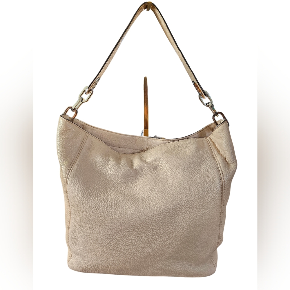 MICHAEL Michael Kors Cream Silver Chain Purse